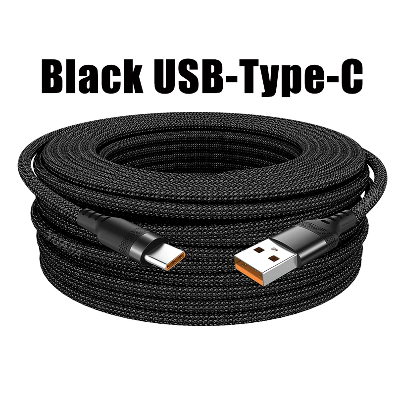 Elara Energy Extra Long USB-C & Micro USB Fast Charging Cable — 3M, 5M & 8M for iPhone, Android, Huawei, Xiaomi, Samsung & More