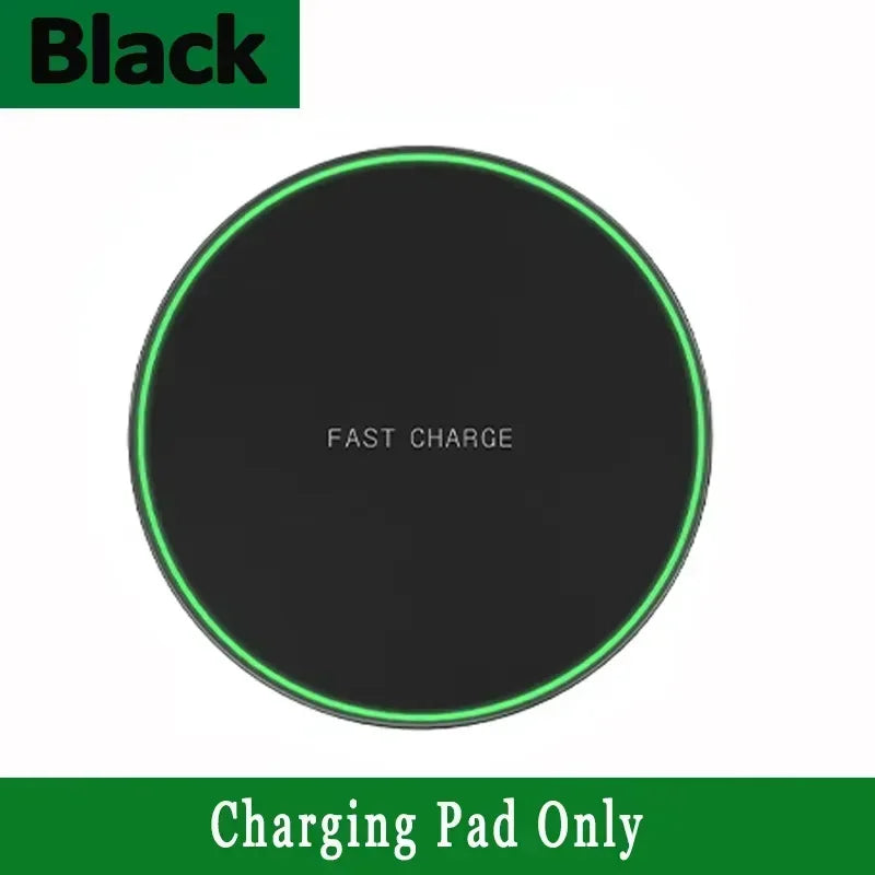 Elara Energy Wireless Fast Charging Pad — Qi Induction Dock Station for iPhone 13–17 Pro Max, Samsung S24, Xiaomi & Huawei