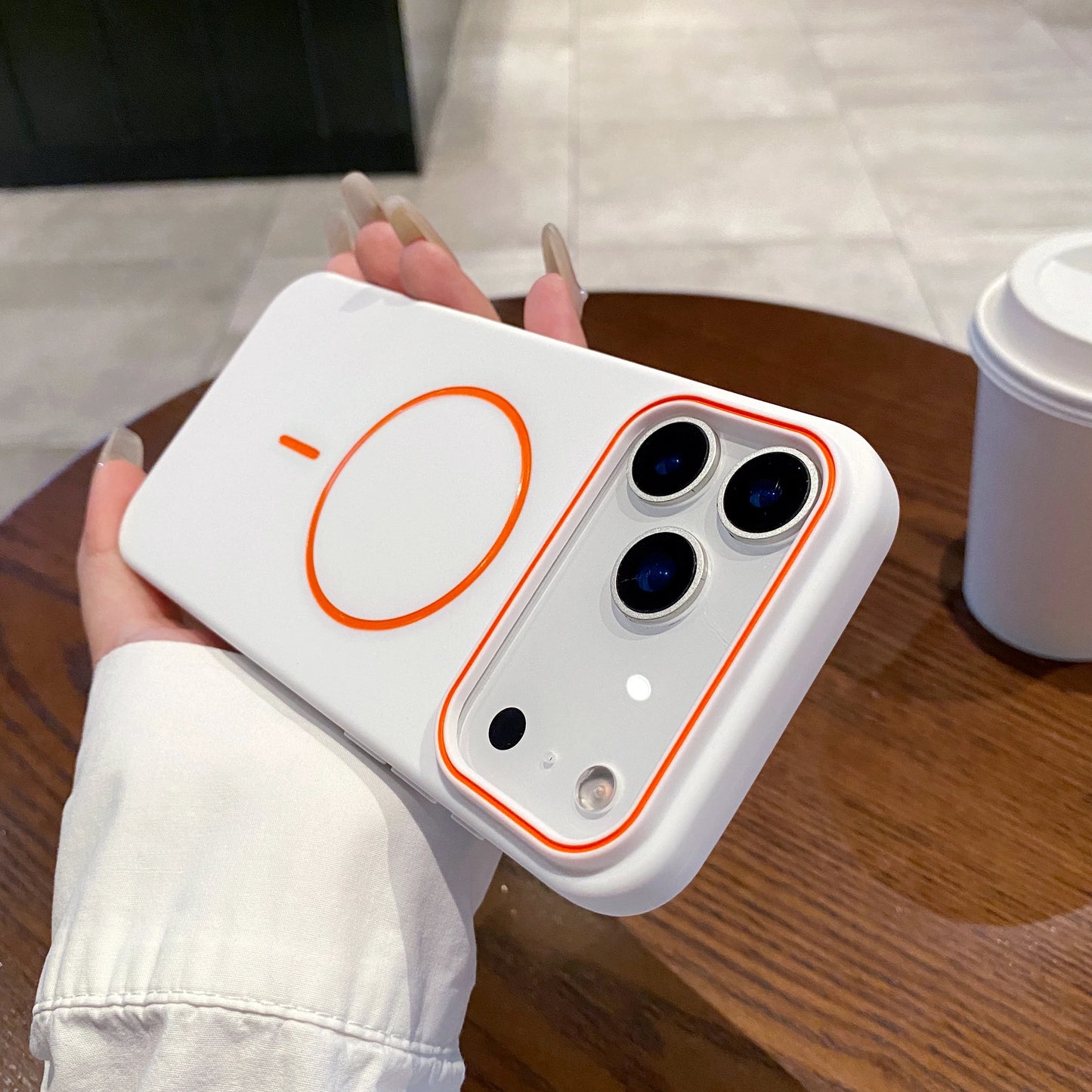 Elara Energy Luxury Magnetic Matte iPhone Case — Shockproof MagSafe Wireless Charging Soft Cover for iPhone 11–17 Pro Max Air