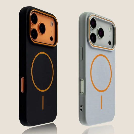 Elara Energy Luxury Magnetic Matte iPhone Case — Shockproof MagSafe Wireless Charging Soft Cover for iPhone 11–17 Pro Max Air